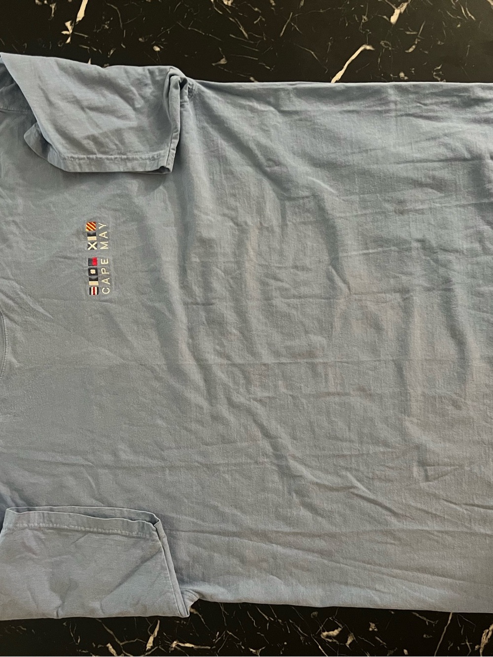 Cape May Short-Sleeve Men's Tee in Light Blue
